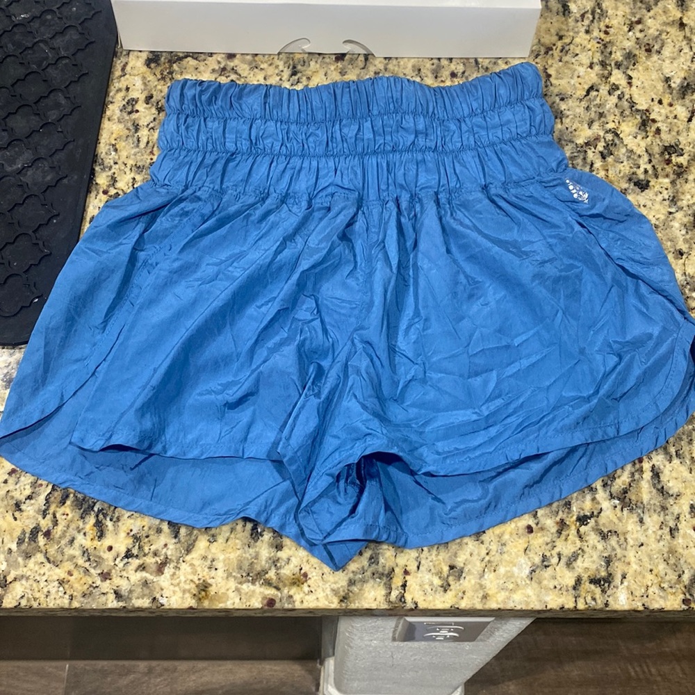 Free People Way Home Shorts Blue Size Medium